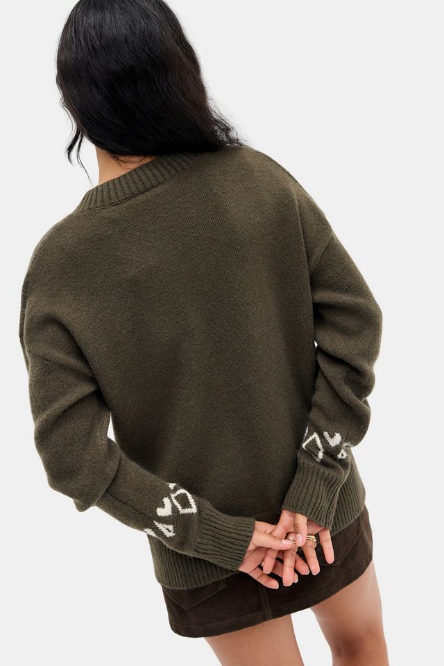 Cardigan à bascule en maille intarsia Daisy Street #3