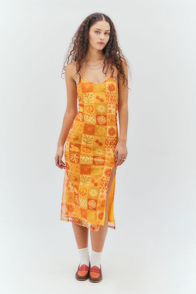 Daisy Street - Robe midi imprimée en maille #1