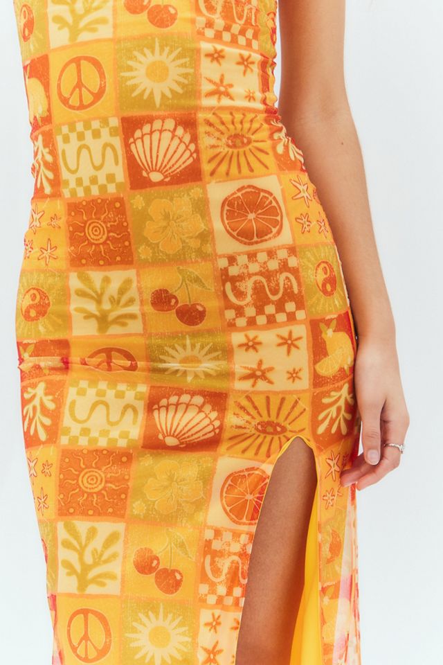Daisy Street - Robe midi imprimée en maille #2