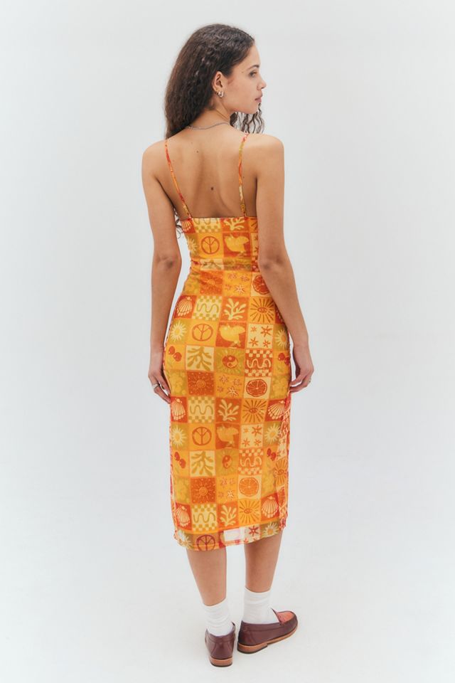 Daisy Street - Robe midi imprimée en maille #3
