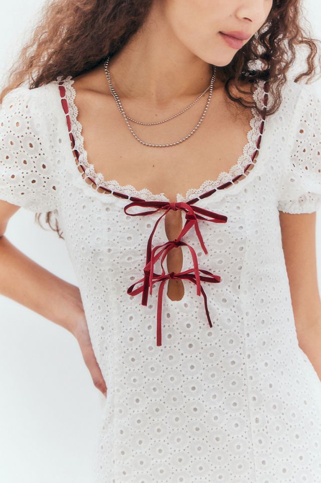 Daisy Street - Robe courte brodée #1