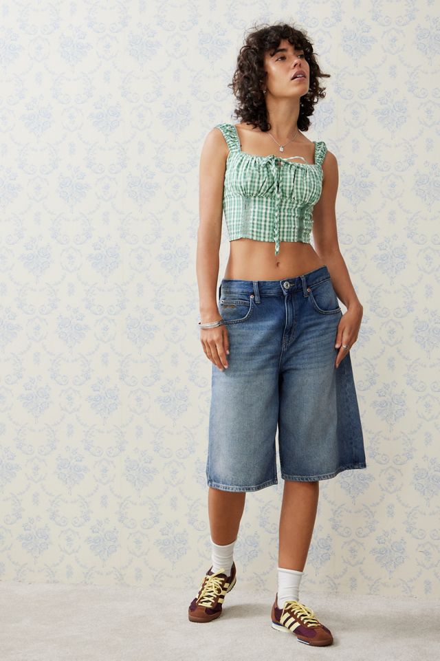 Daisy Street Gingham Milkmaid Top #2