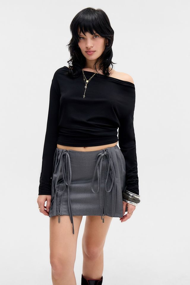 Daisy Street Binde Zip Plissierter Minirock #2