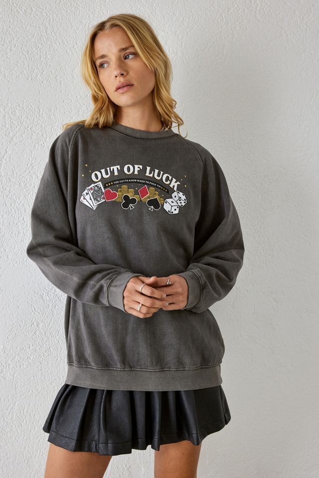 Daisy Street Washed Black Leah Sweatshirt