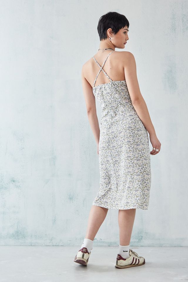 Vestito Midi Floreale con Schiena Incrociata Daisy Street #1