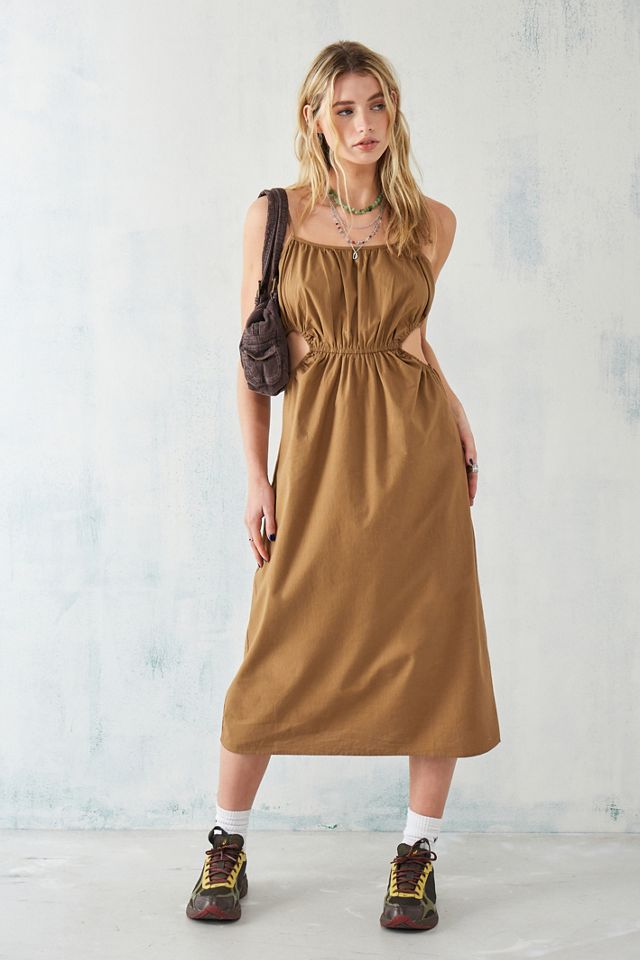 Daisy Street Cut-Out Cotton Midi Dress #2