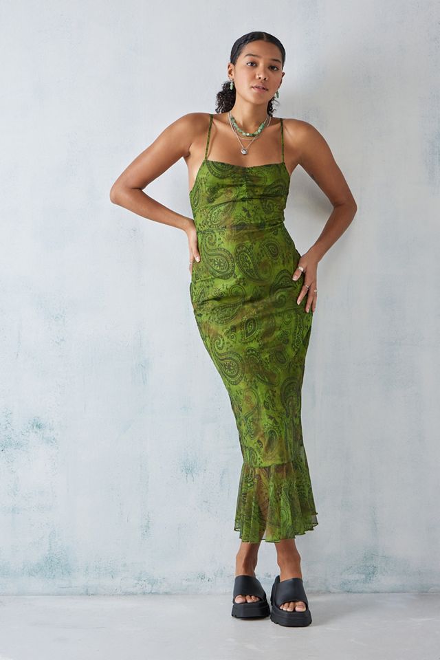 Robe midi à motif cachemire Daisy Street UO Exclusive #1