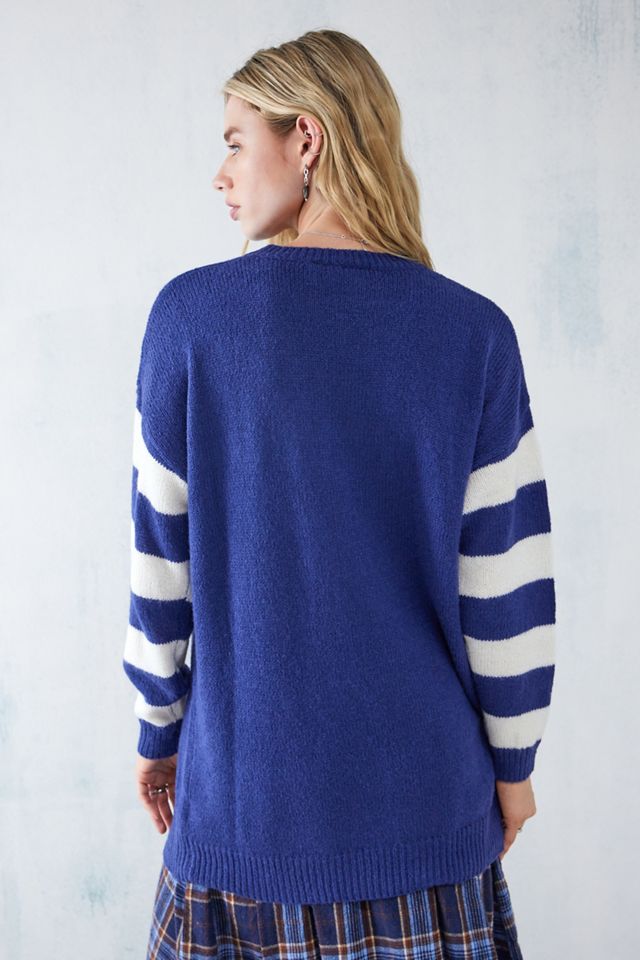 Daisy Street - Pull en maille à manches rayées #3