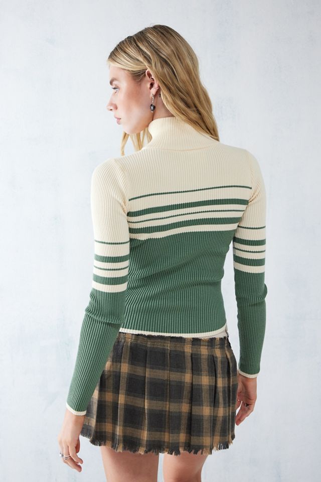 Daisy Street Cardigan con zip a righe #3