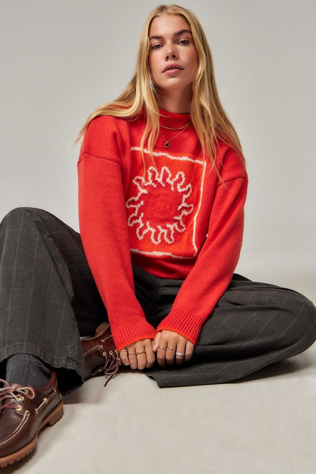 Daisy Street Sun Intarsia Knit Jumper #2