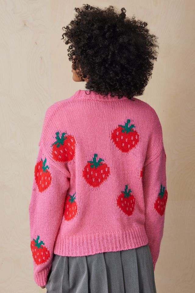 Daisy Street Strawberry Knit Jumper #4