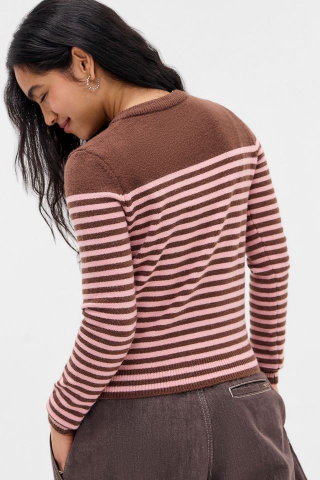 Cardigan a Righe in Maglia True Daisy Street #4