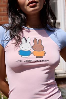 Daisy Street T-Shirt Baby Raglan Miffy