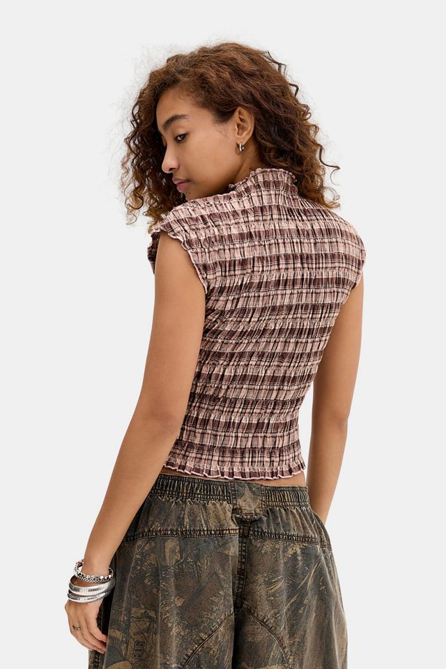 Daisy Street Baklava Shirred Top #3