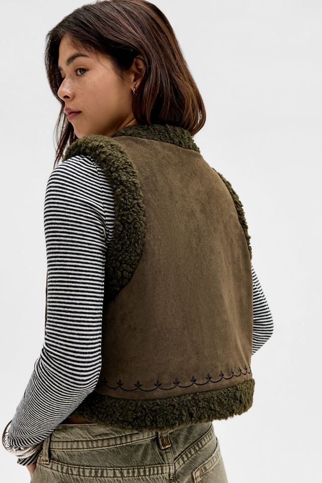 Gilet Foderato in Pile Peppermint Daisy Street #3