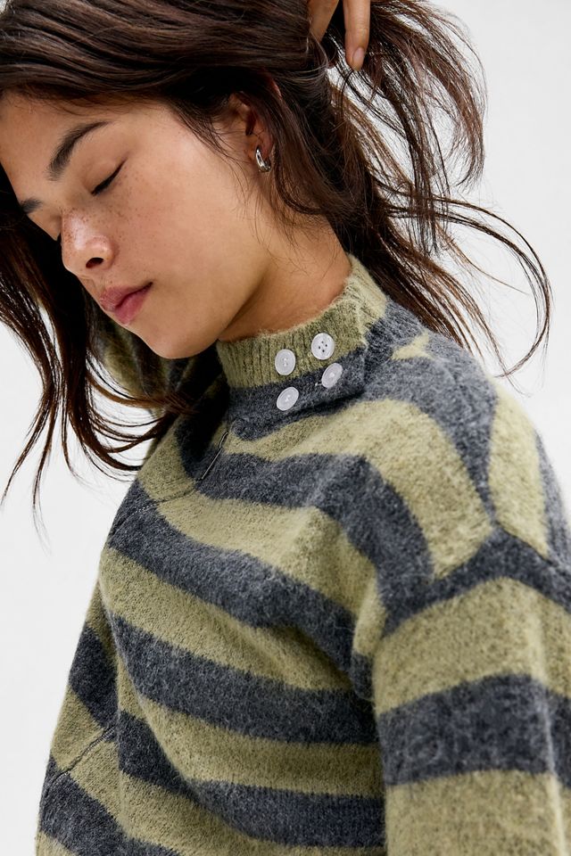 Pull tricoté à rayures avec fermeture éclair Daisy Street exclusif UO #2