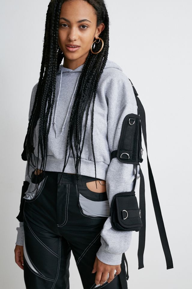 NAMILIA - Sweat à capuche fonctionnel à enfiler gris #3