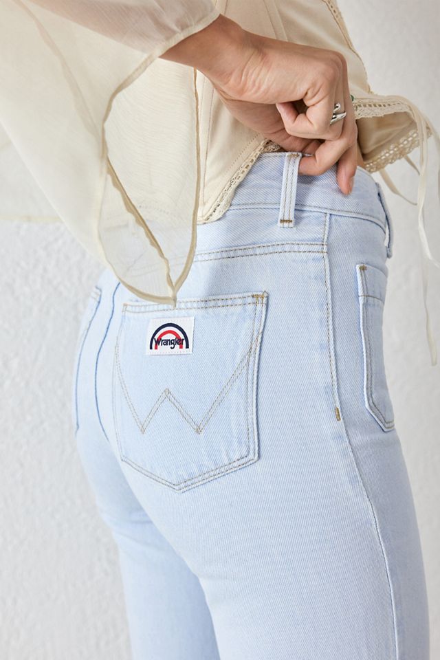 Jeans Évasés Wrangler Bleu Glace #1