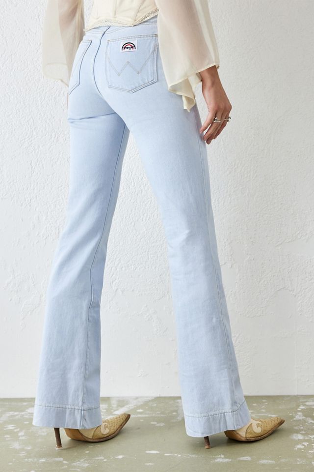 Jeans Évasés Wrangler Bleu Glace #2