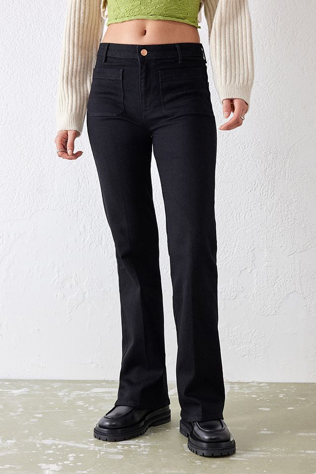 Wrangler Black Retro Flare Jeans | Urban Outfitters UK