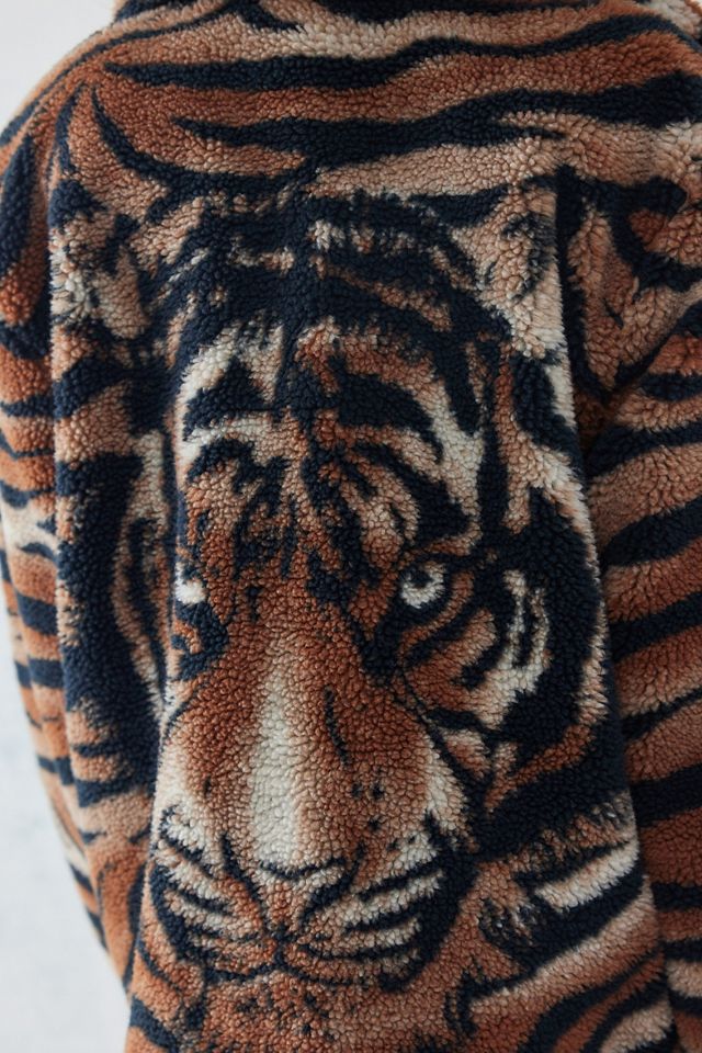 Wrangler - Veste zippée en sherpa tigrée #4