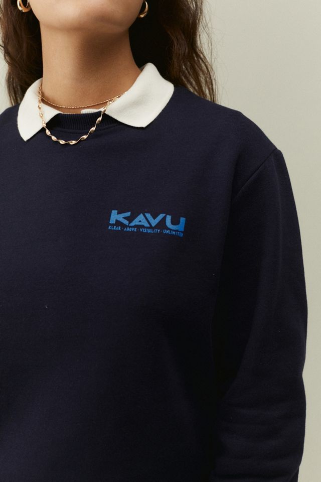 KAVU - Sweatshirt ras du cou bleu marine #1