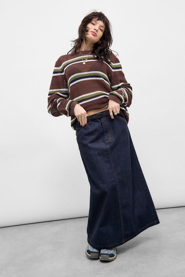 Gramicci Japanese Denim Maxi Skirt #1