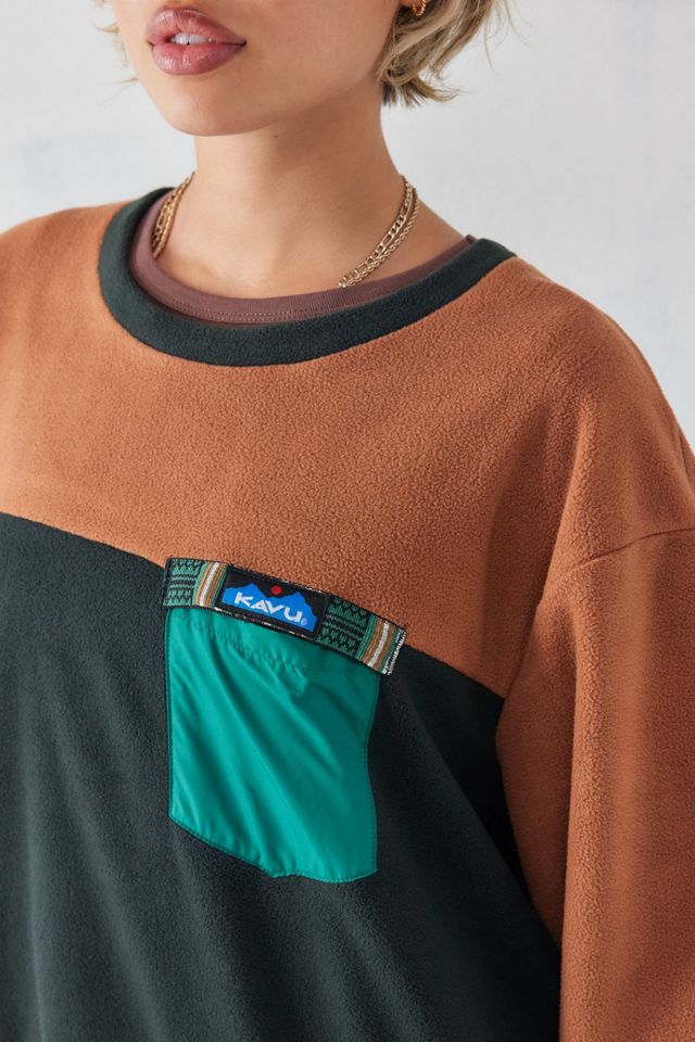 KAVU Panelled Fleece Sweatshirt #1