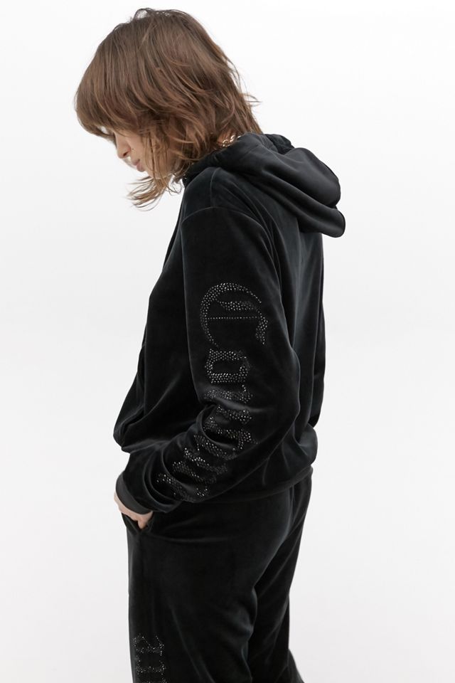 Juicy Couture Velour Zip-Through Hoodie Urban Outfitters UK