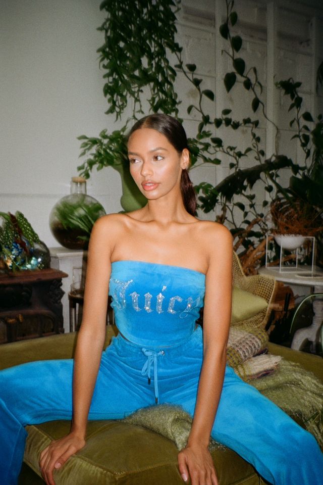 Juicy Couture UO Exclusive Diva Blue Tube Top #3
