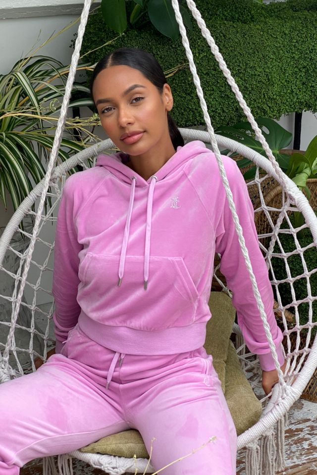 Pink juicy hoodie sale