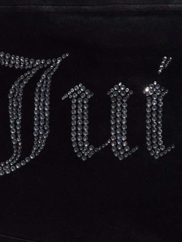 Juicy Couture UO Exclusive Rhinestone Logo Black Tube Top #6