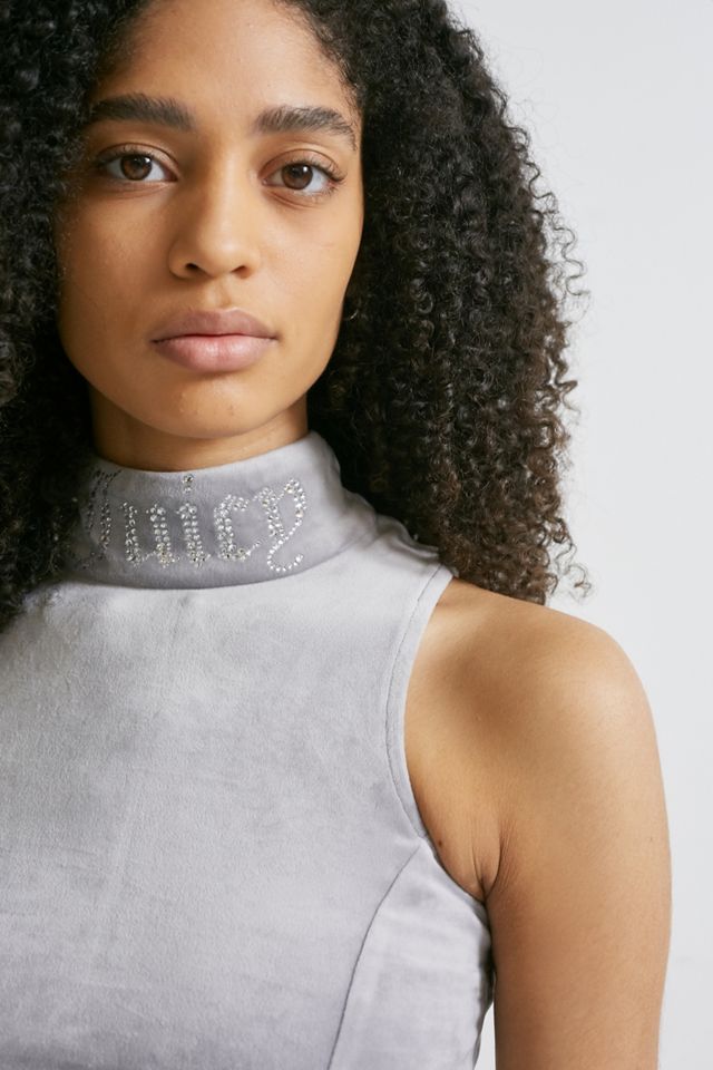 Juicy Couture UO Exclusive Silver Cropped Top #1