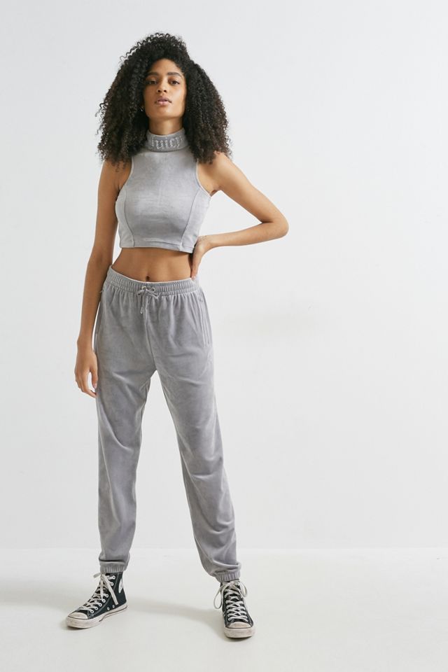 Juicy Couture UO Exclusive Silver Cropped Top #4