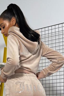 juicy couture beige hoodie