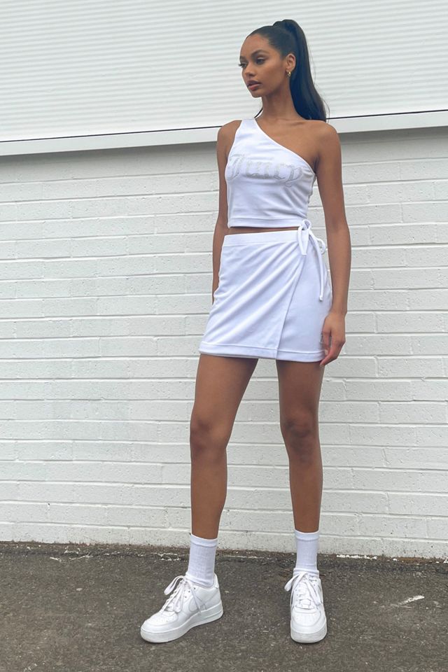 Juicy Couture UO Exclusive White Velour Wrap Skirt #3
