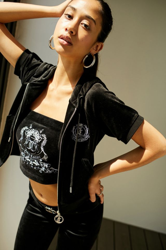 Juicy couture uo exclusive black hoodie new arrivals