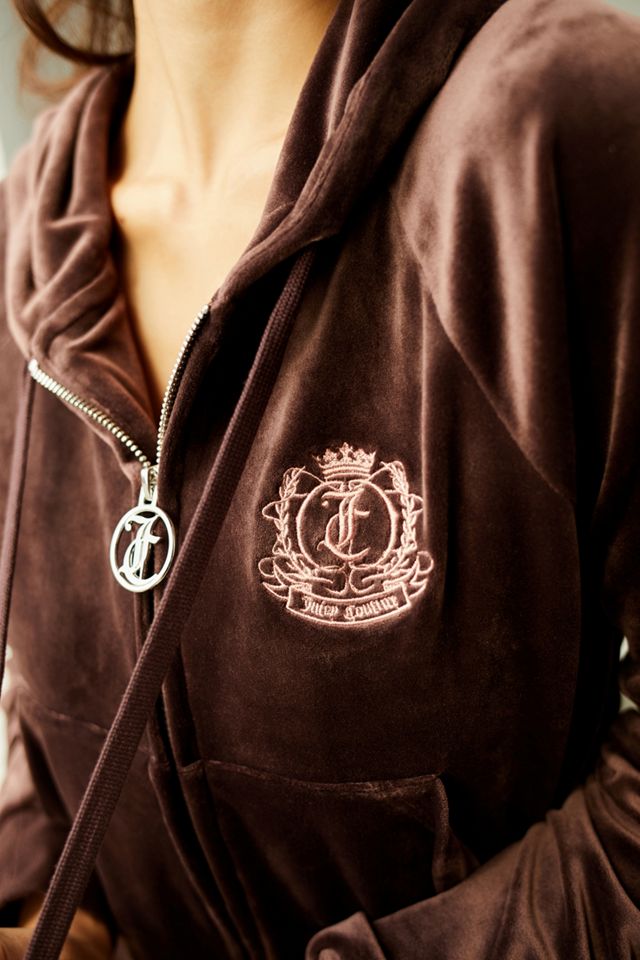 Juicy Couture UO Exclusive Chocolate Crest Zip-Through Hoodie #4