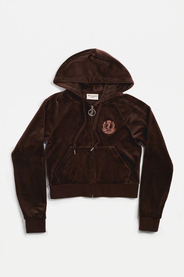 Juicy Couture UO Exclusive Chocolate Crest Zip-Through Hoodie #5