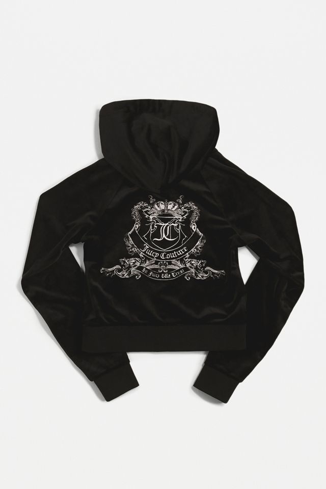 Juicy Couture UO Exclusive Black Crest Zip-Through Hoodie #5