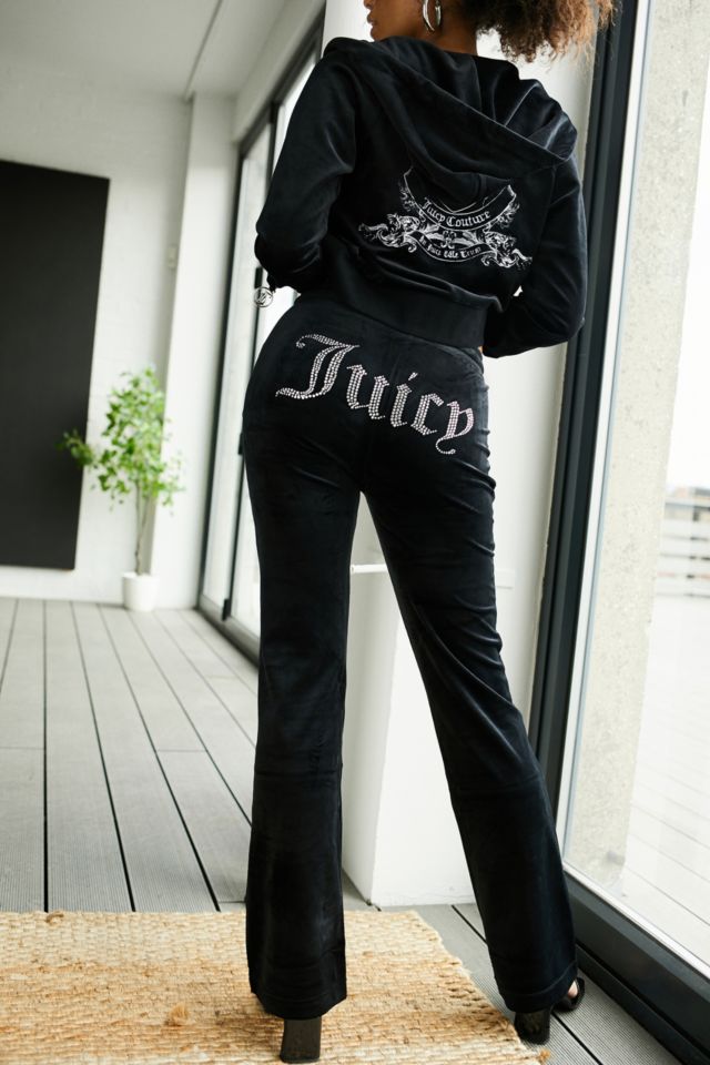 Juicy Couture UO Exclusive Black Crest Track Pants