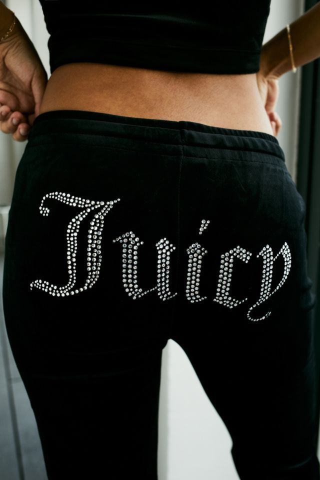 Juicy Couture UO Exclusive Black Crest Track Pants