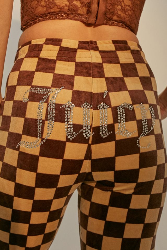 Juicy Couture UO Exklusiv Braune Karomuster Weite Sporthosen #3
