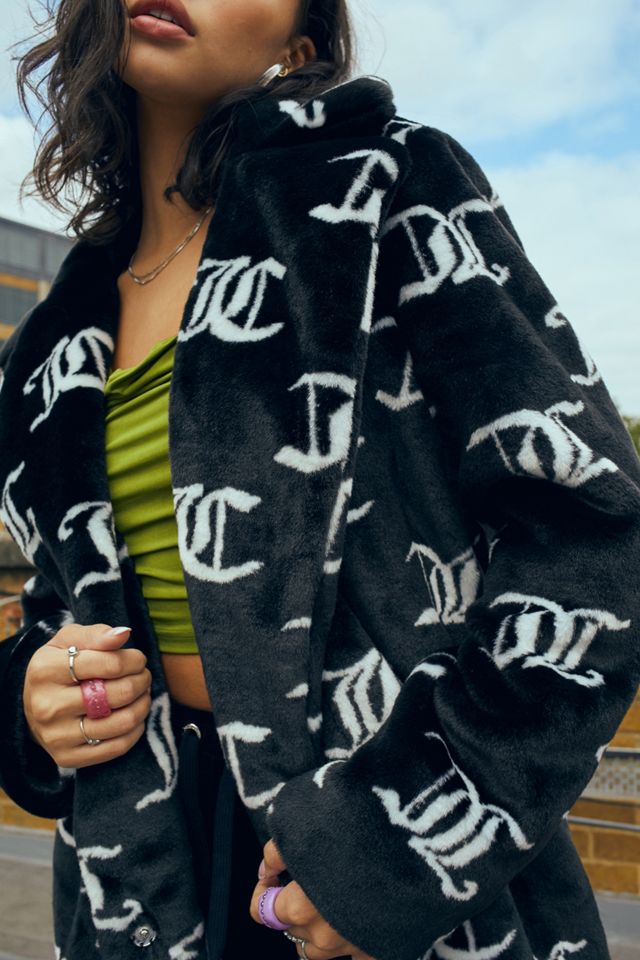 Juicy Couture Faux Fur Monogram Jacket #2