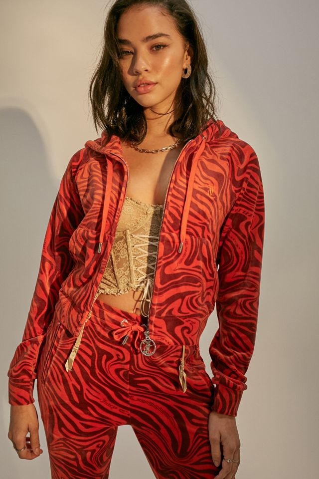 Juicy Couture Cinnamon Printed Zip-Through Hoodie #1