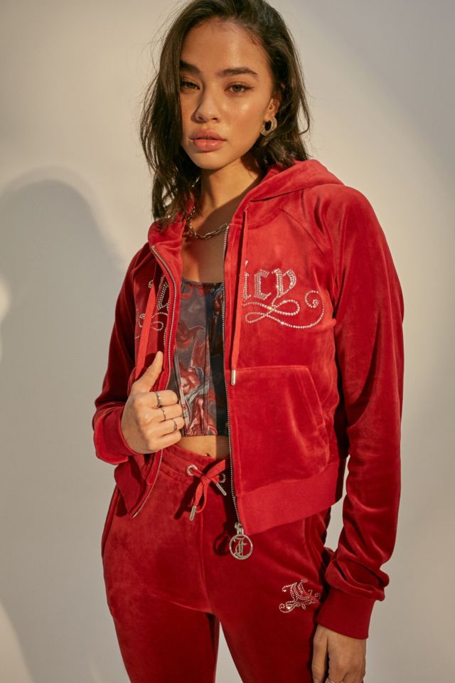 Red juicy cheap couture hoodie