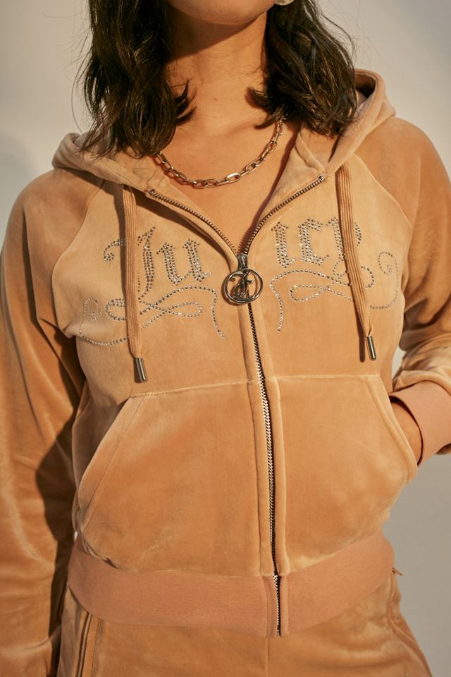 Juicy Couture Beige Script Felpa con cappuccio #2