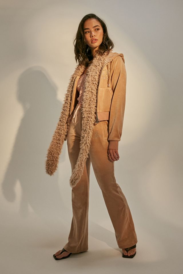 Juicy Couture Beige Script Flare Track Pants #2