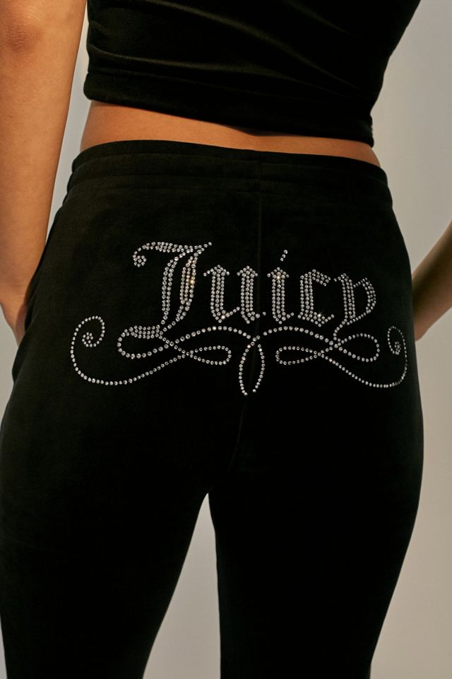 Juicy Couture Black Script Flare Track Pants #3
