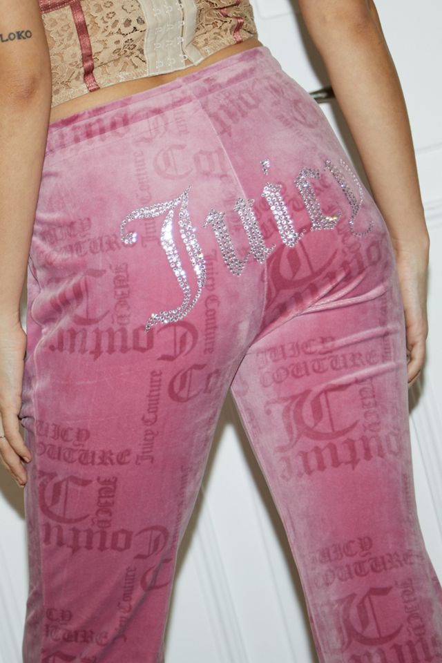 Juicy Couture UO Exclusive Pink News Flare Track Pants #4